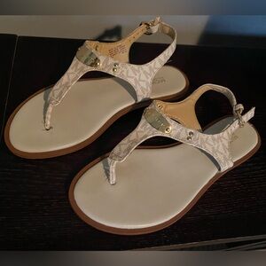 Michael Kors flat logo sandals